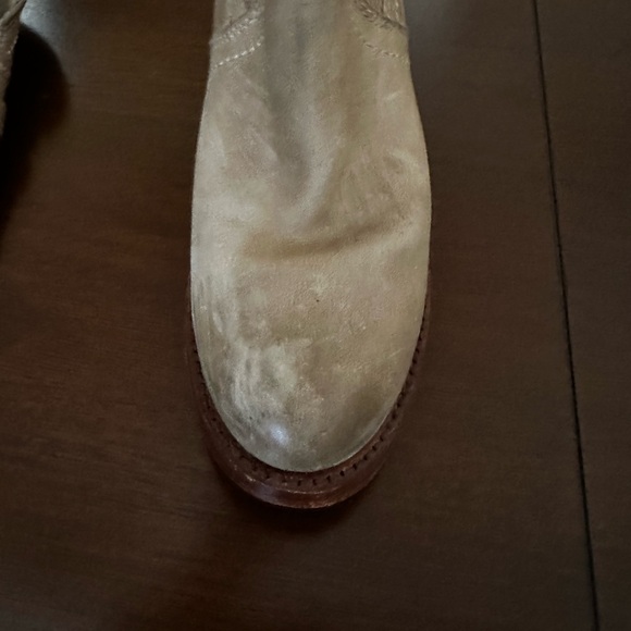 Frye Women's Beige Leather Knee-High Boots - Picture 7 of 9